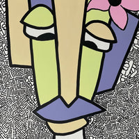 The Man with the Flower (2021) 50x70cm